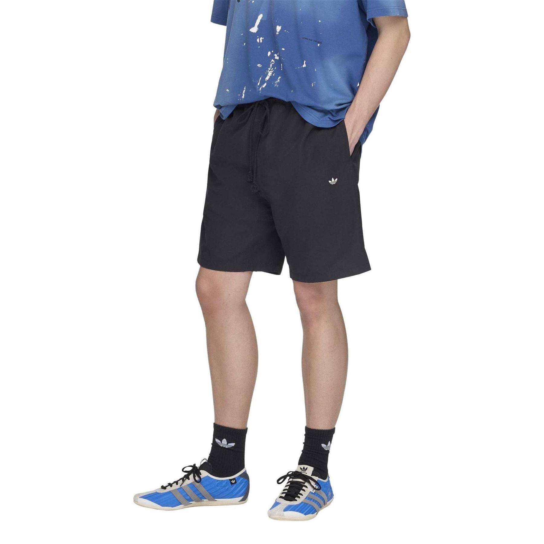 Black - Lifestyle - Adidas Mens Song For The Mute Fleece Sweat Shorts