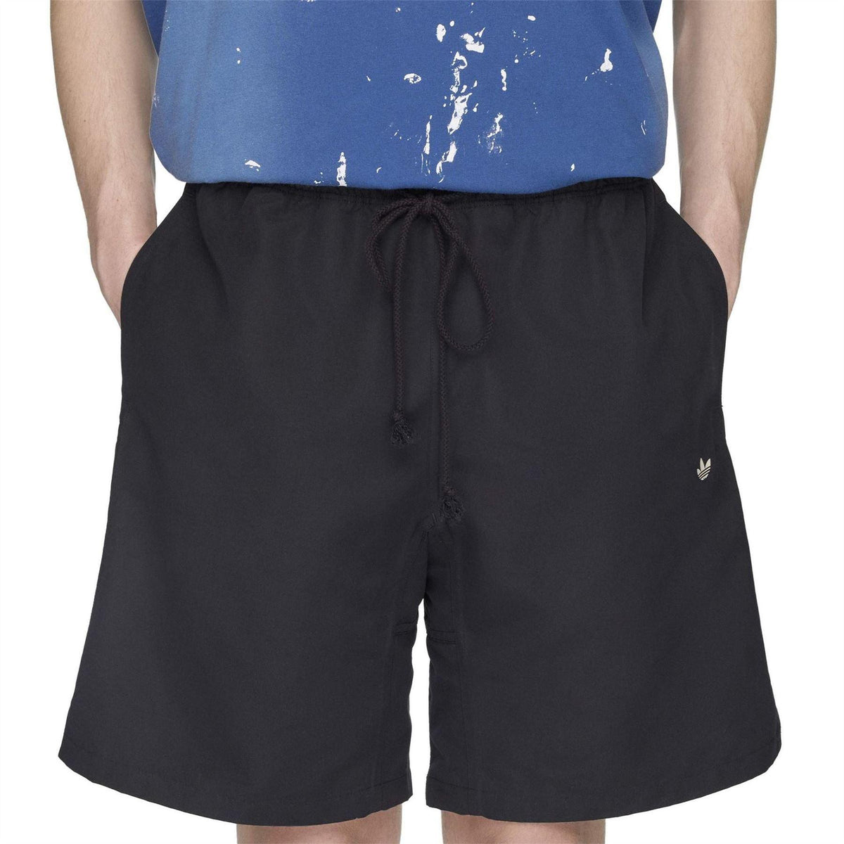 Black - Front - Adidas Mens Song For The Mute Fleece Sweat Shorts