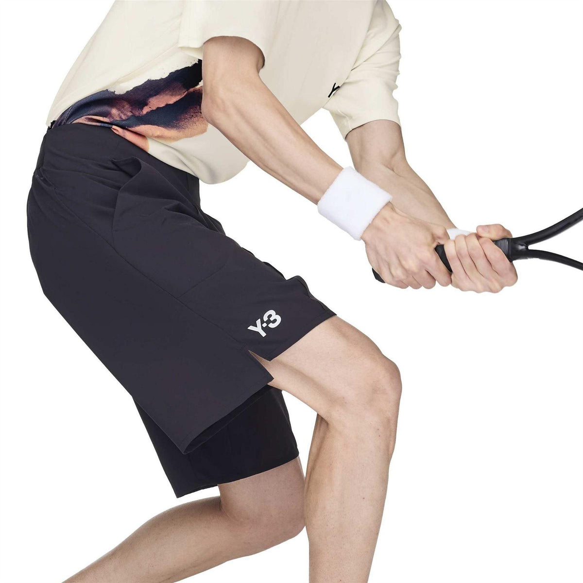 Black - Lifestyle - Y-3 Mens Pro Tennis Shorts