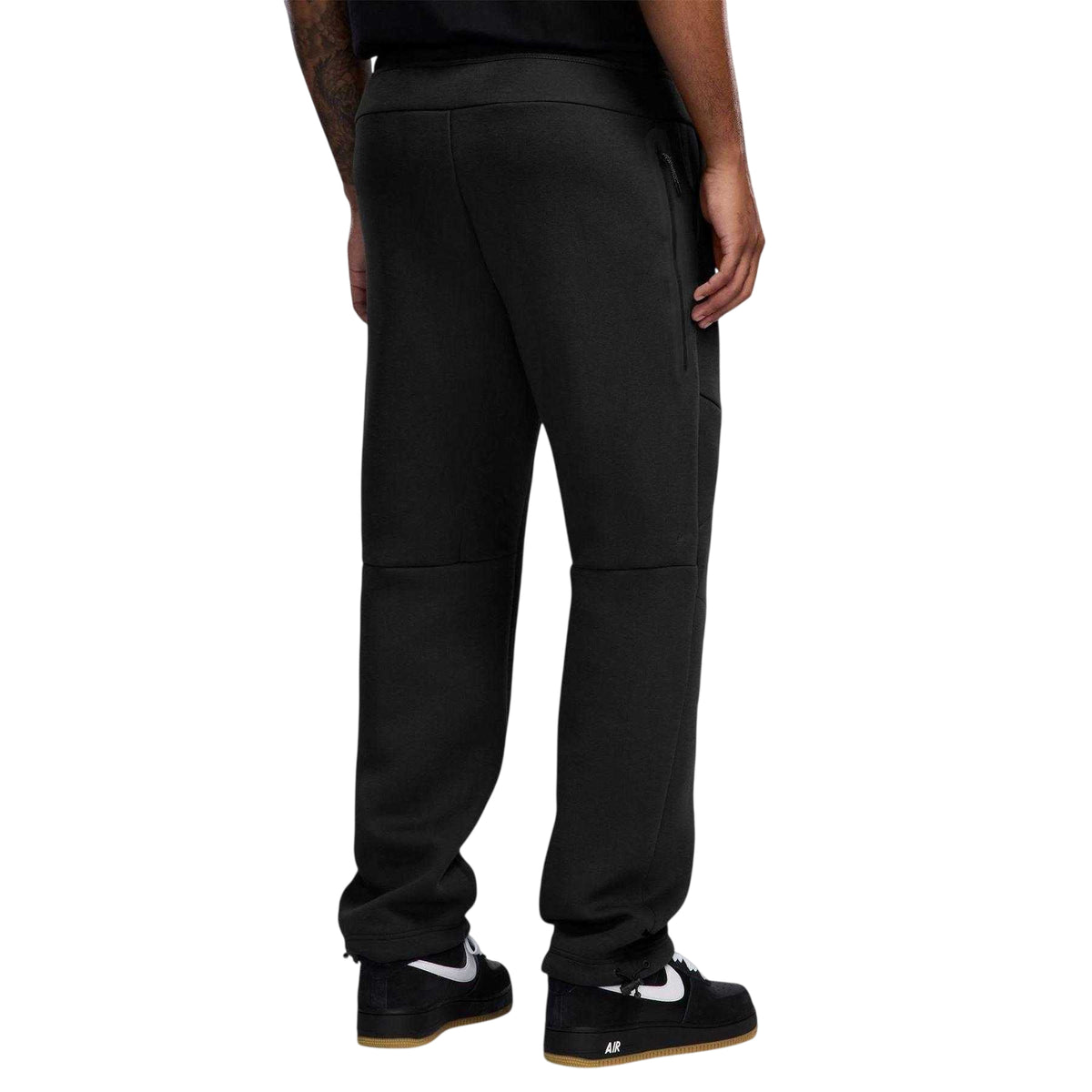 Black-Red - Back - Nike Mens Tech Fleece Loose Fit Sweatpants