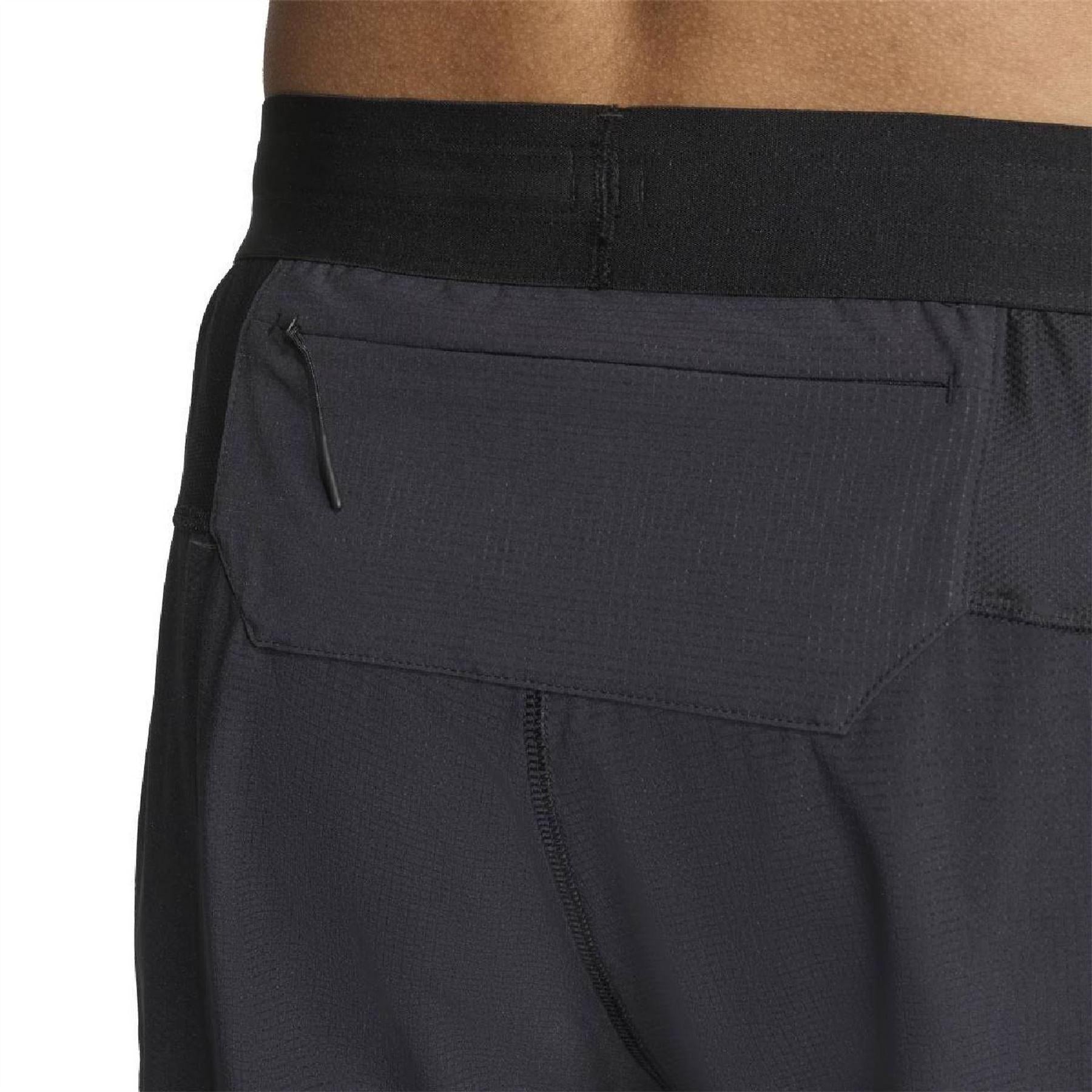 Black - Side - Adidas Mens Adi Climacool Running Shorts
