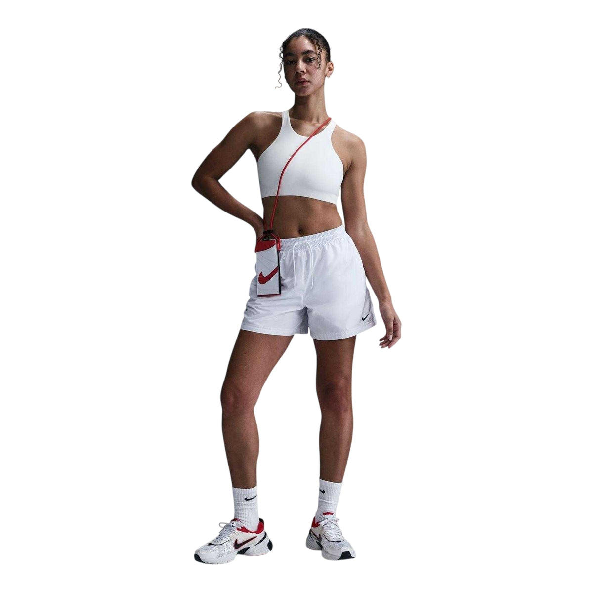 White-Black - Lifestyle - Nike Womens-Ladies NSW Lightweight Relaxed Fit Shorts