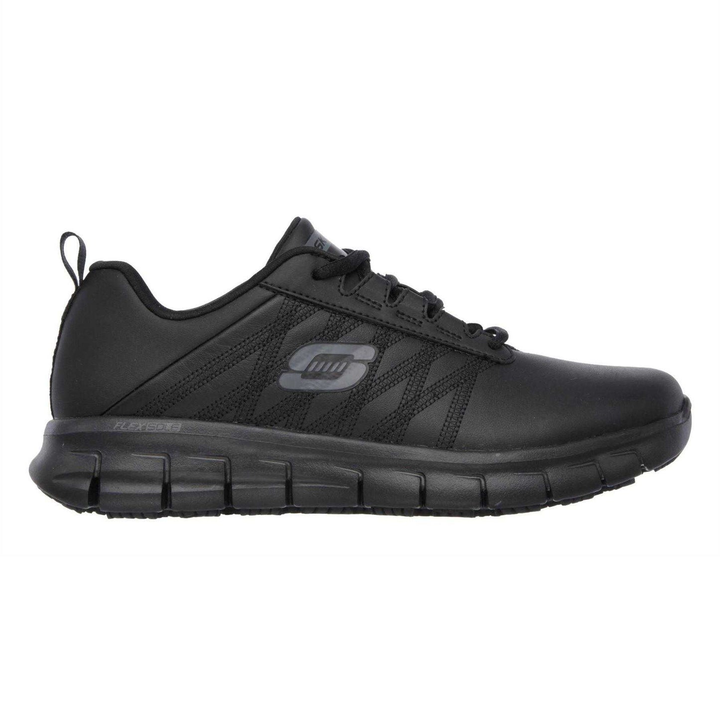 Black - Front - Skechers Womens-Ladies Sure Track Non Slip Shoes