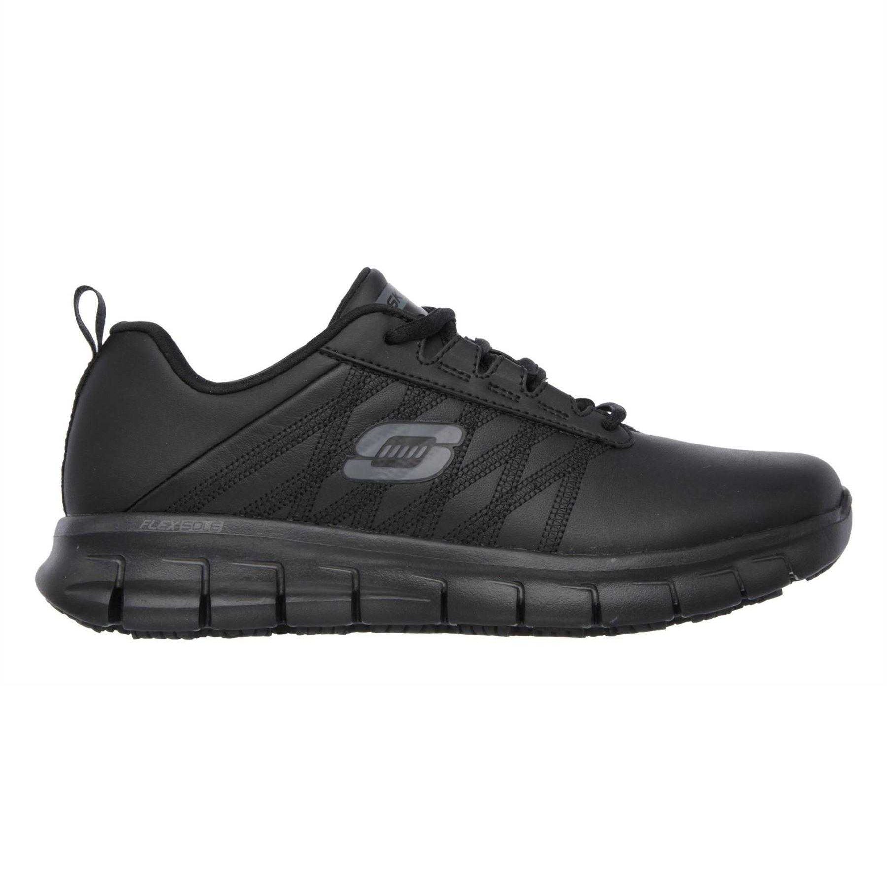 Black - Front - Skechers Womens-Ladies Sure Track Non Slip Shoes