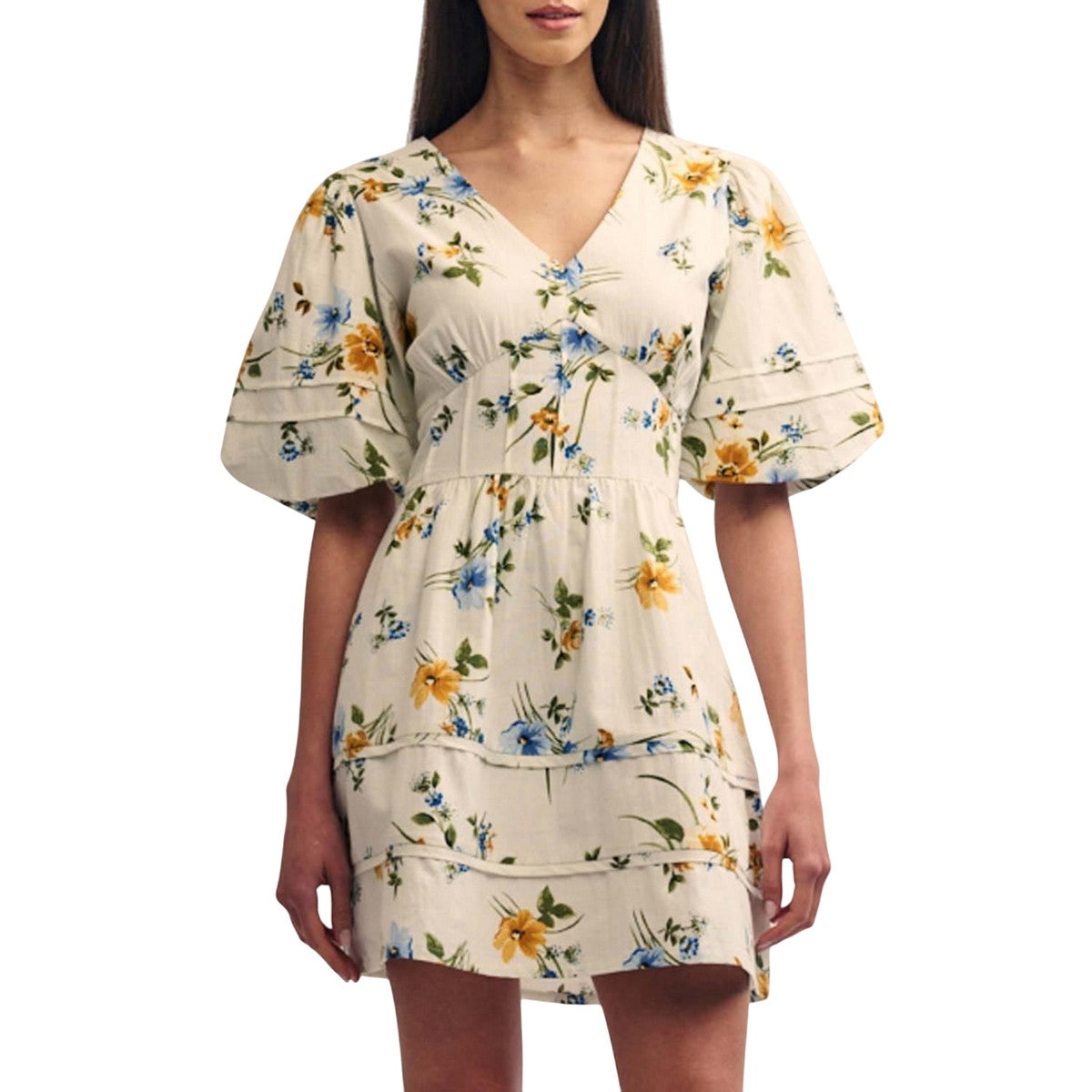 White-Multicoloured - Lifestyle - Nobody´s Child Womens-Ladies Clover Floral Mini Dress
