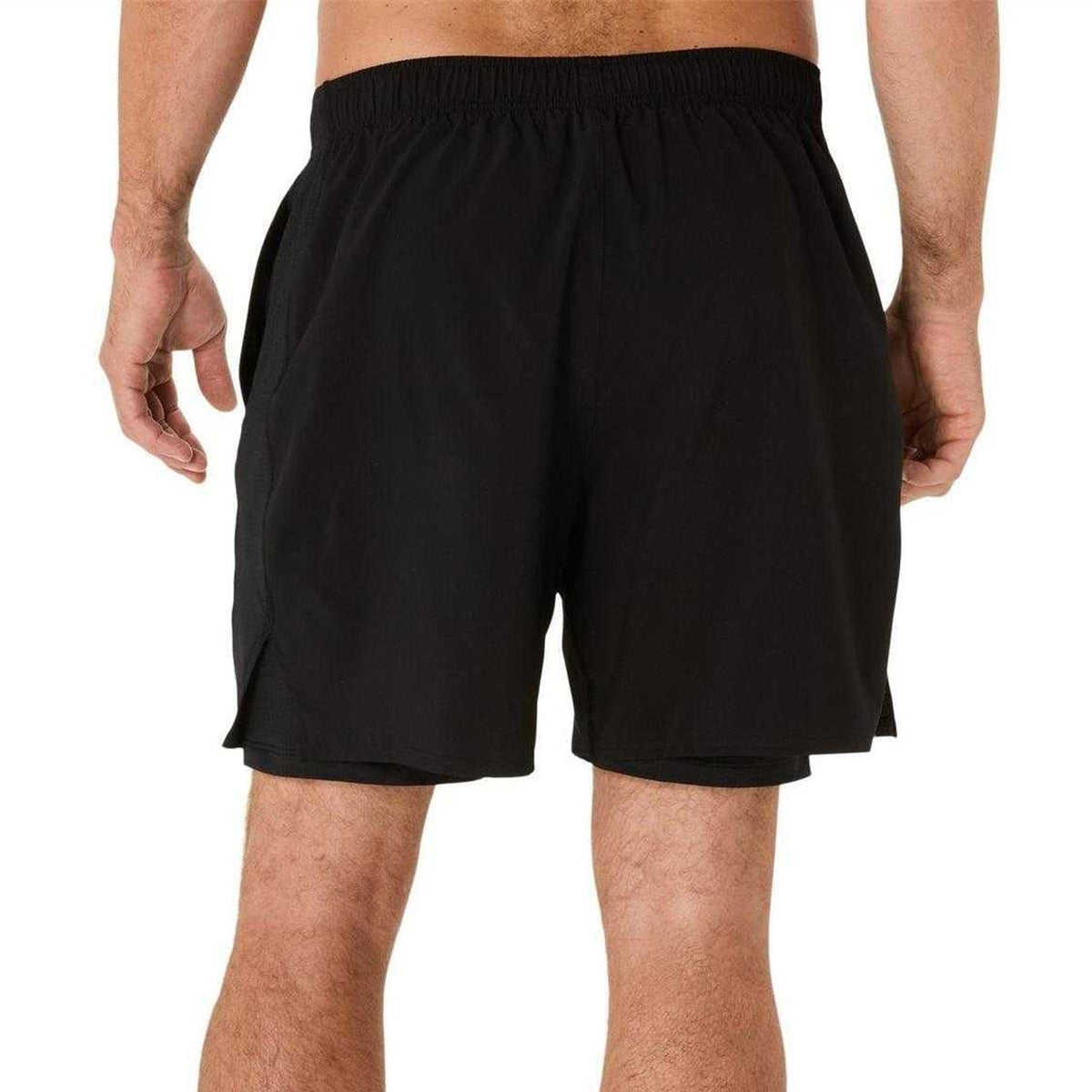 Black - Back - Asics Mens Core 2 in 1 Running Shorts