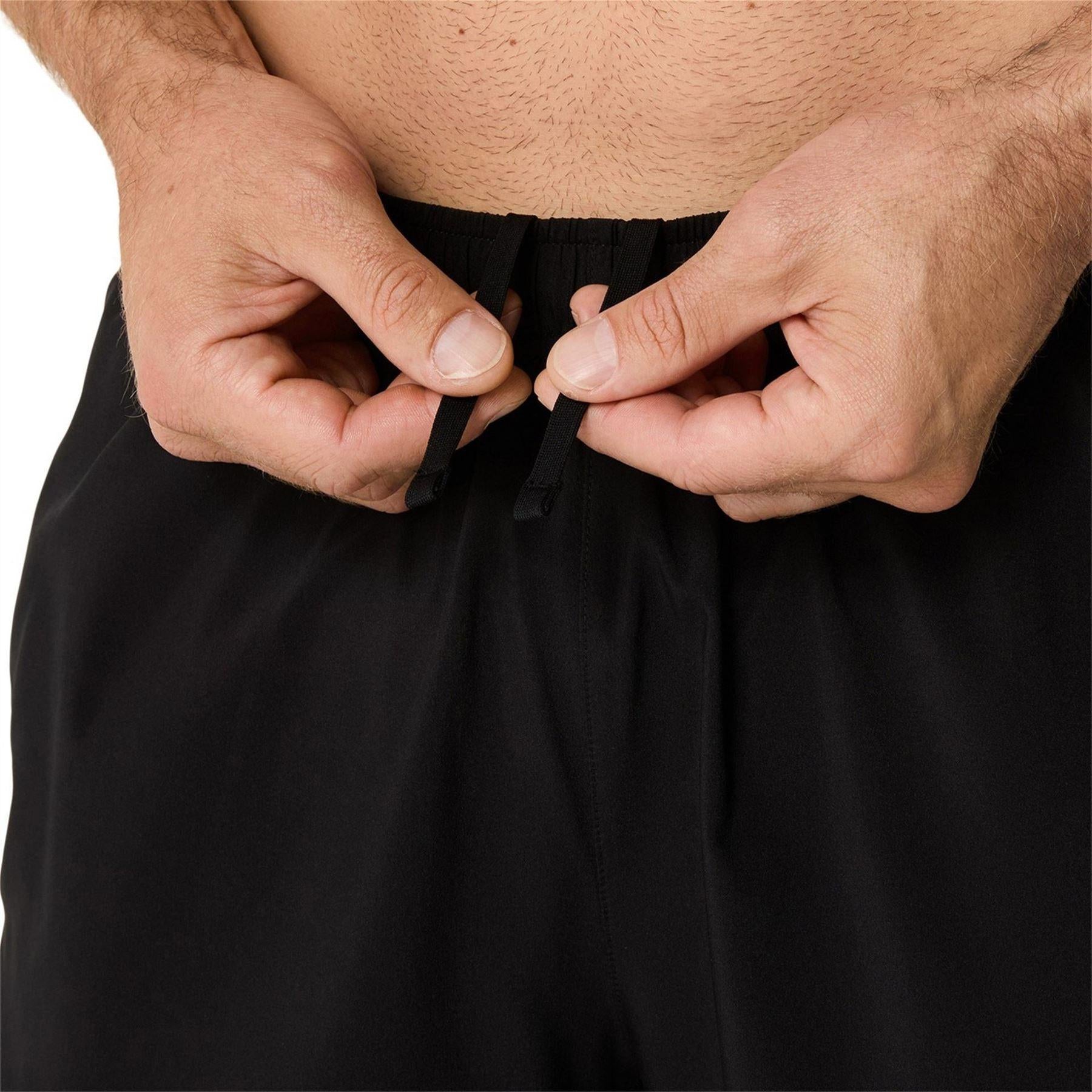 Black - Pack Shot - Asics Mens Core 2 in 1 Running Shorts