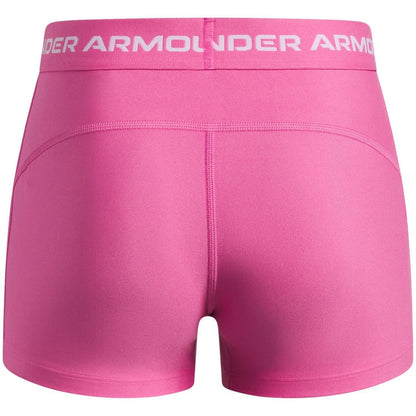 Pink - Back - Under Armour Childrens-Kids HeatGear Shorts