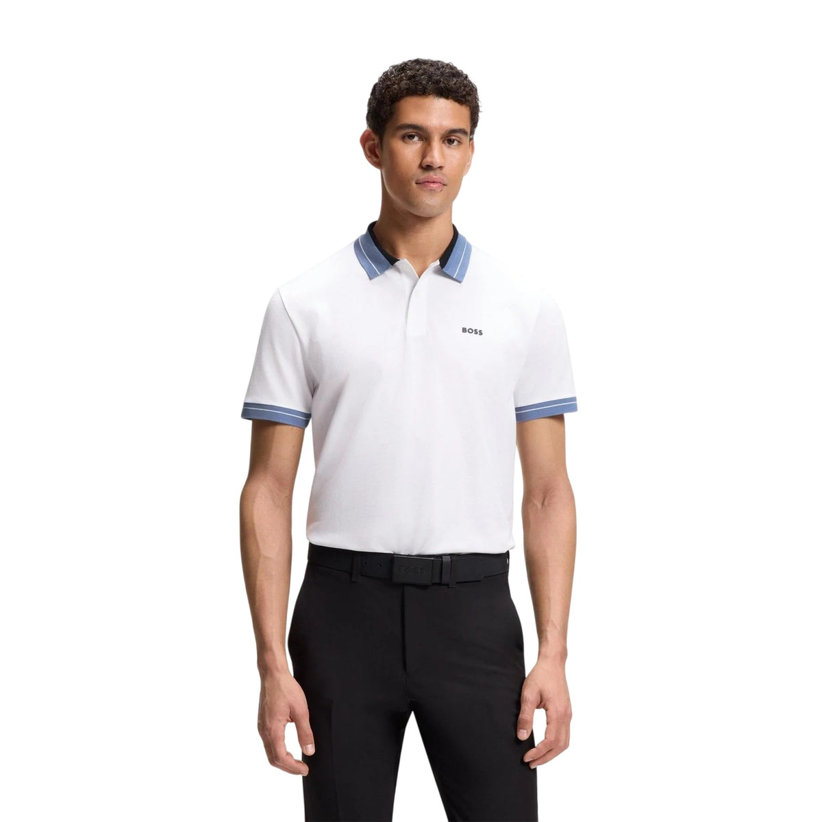 White - Lifestyle - Boss Mens PL_Member Piqué Polo Shirt
