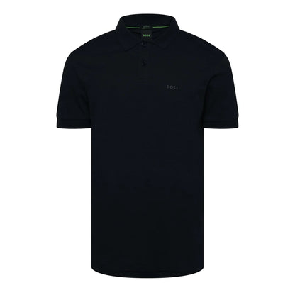 Dark Blue - Front - Boss Mens Pio 2 Logo Polo Shirt
