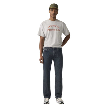 Midnight Blue - Close up - Levis Mens 555 5 Pockets Relaxed Fit Jeans