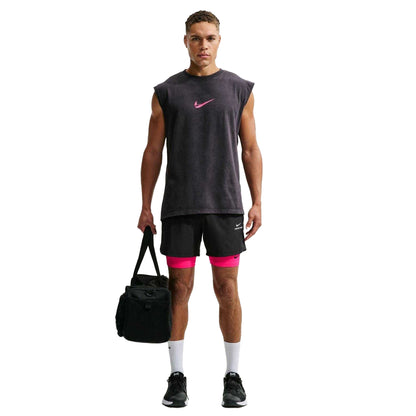 Hyper Pink-Black - Pack Shot - Nike Mens Pro Compression Shorts