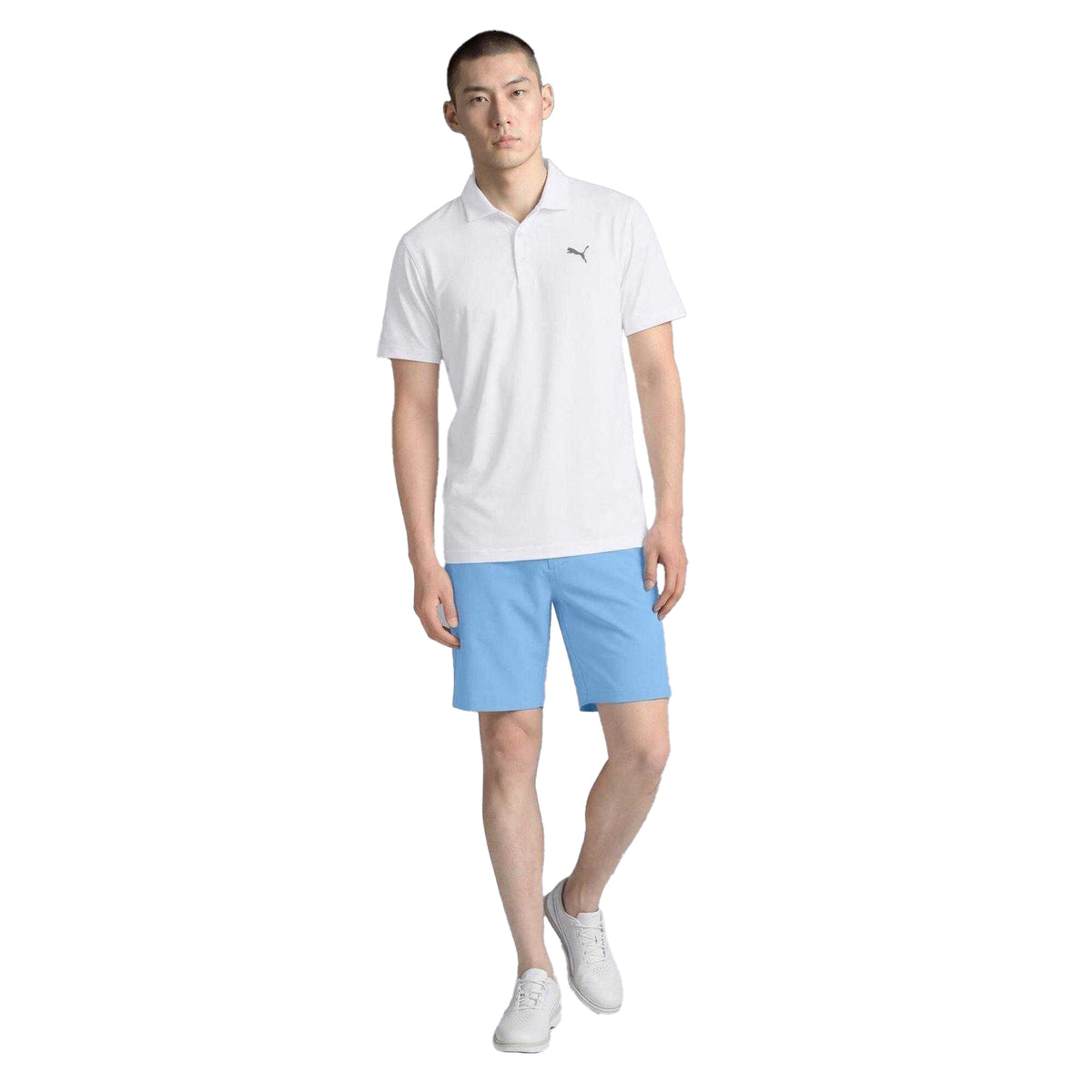Light Blue - Pack Shot - Puma Mens Pure Golf Shorts