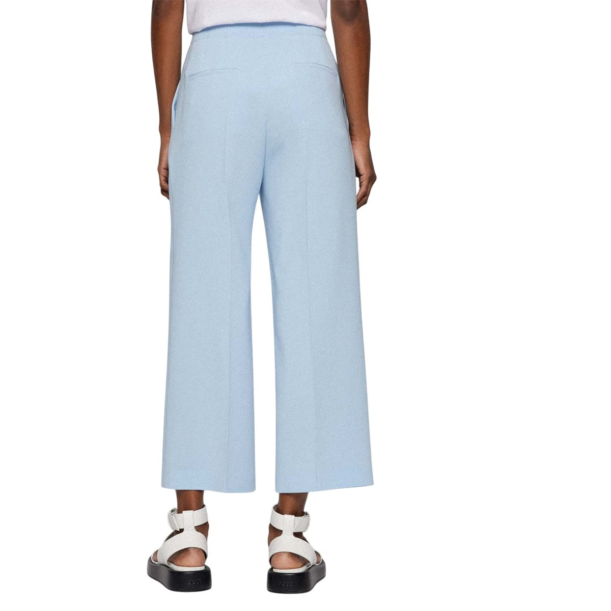 Light Blue - Back - Boss Womens-Ladies Tayamana2 Trousers