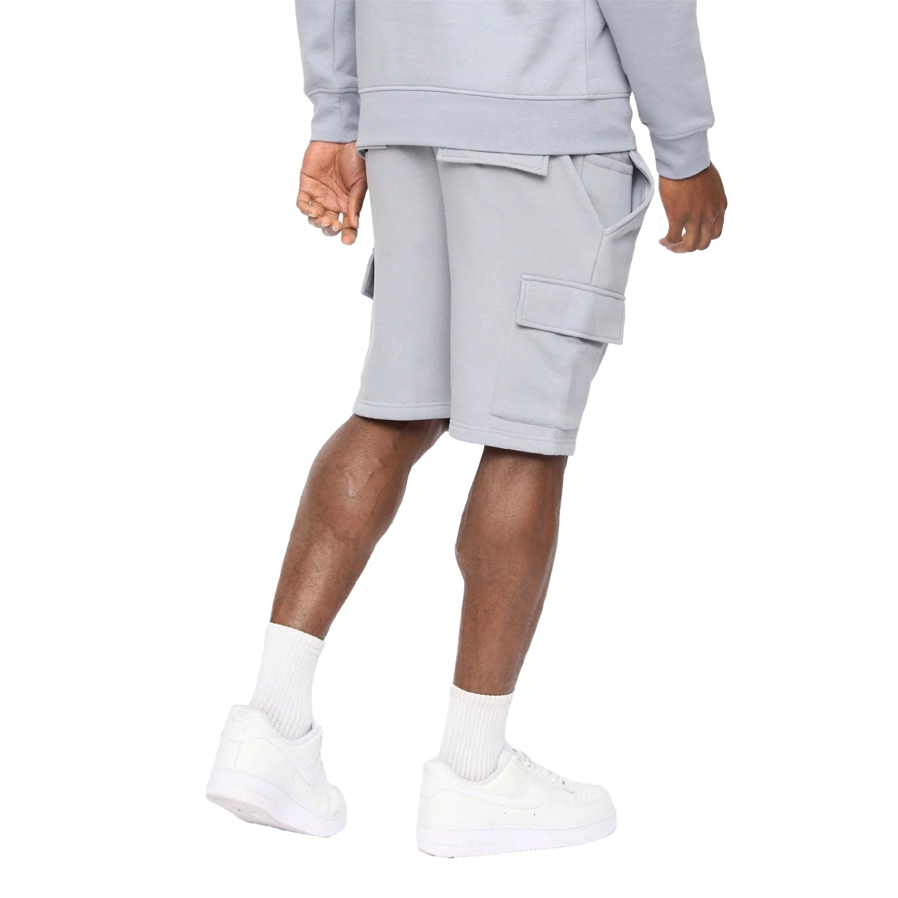Steel Blue - Pack Shot - Crosshatch Mens Bardon Cargo Shorts