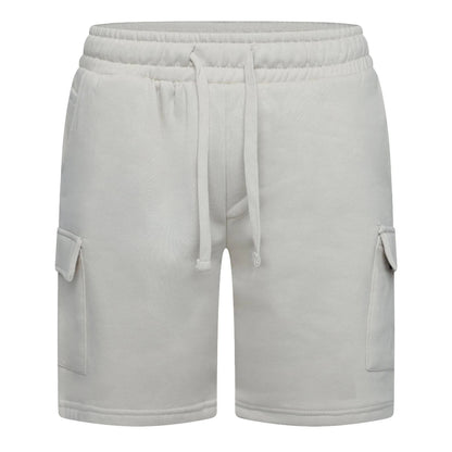 Light Stone - Front - Crosshatch Mens Bardon Cargo Shorts