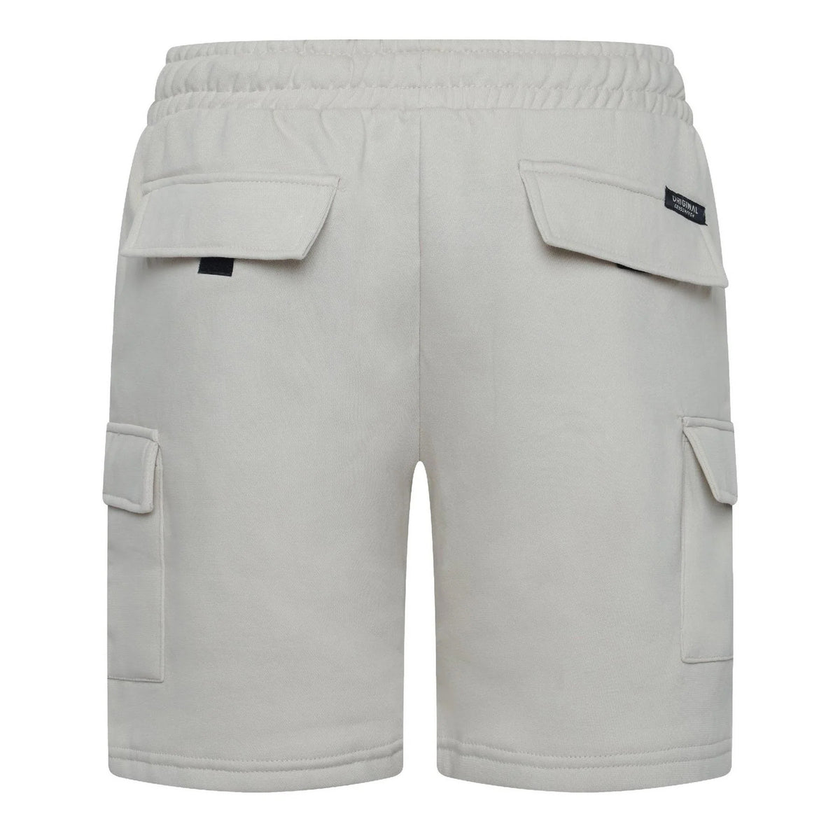 Light Stone - Back - Crosshatch Mens Bardon Cargo Shorts