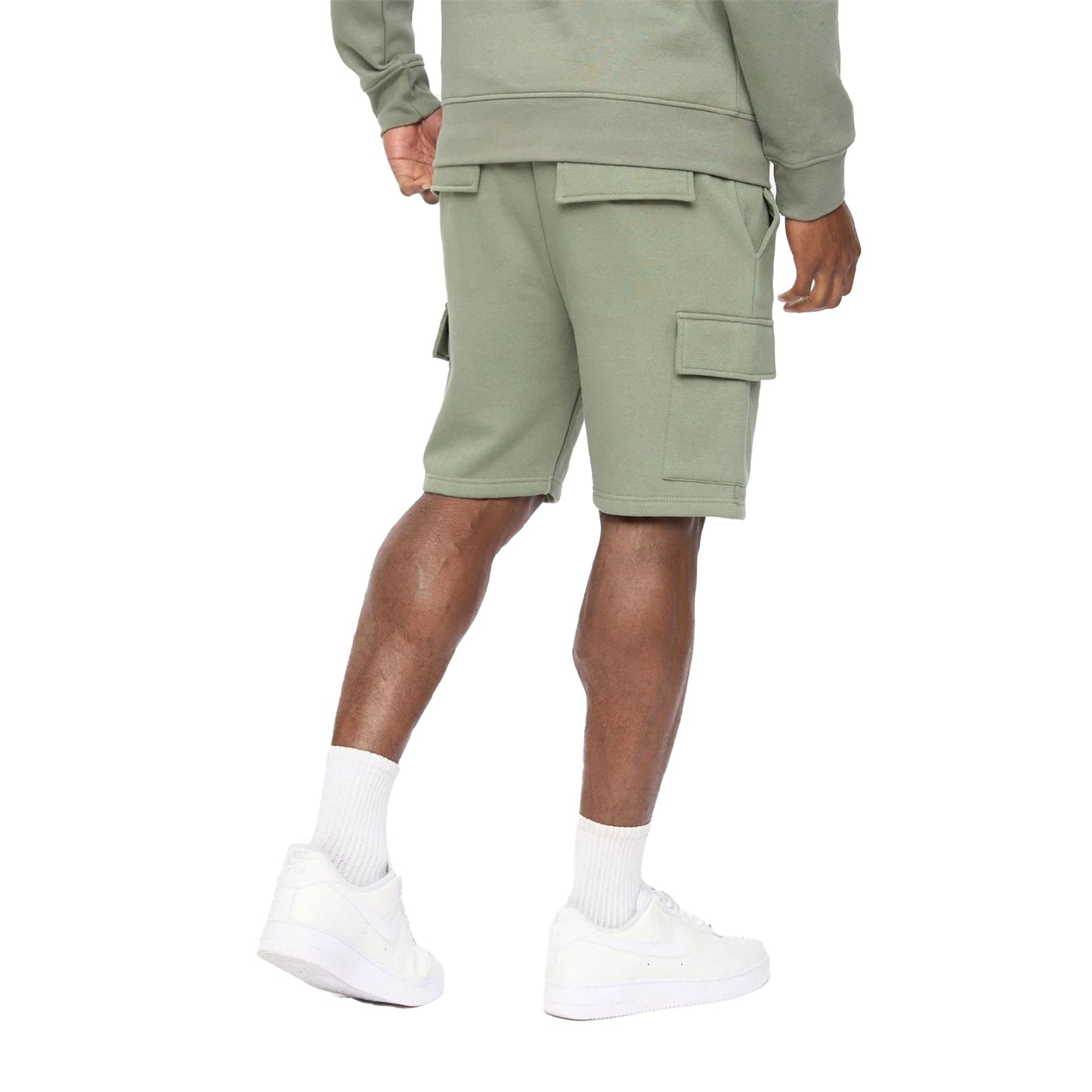 Olive - Pack Shot - Crosshatch Mens Bardon Cargo Shorts