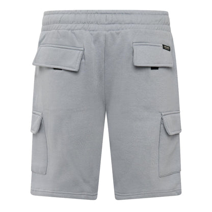 Steel Blue - Back - Crosshatch Mens Bardon Cargo Shorts