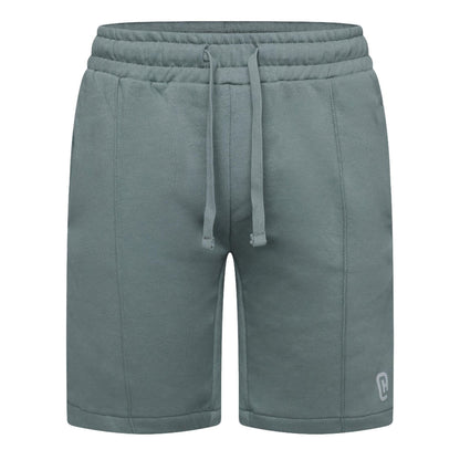 Olive - Front - Crosshatch Mens Bardon Sweat Shorts
