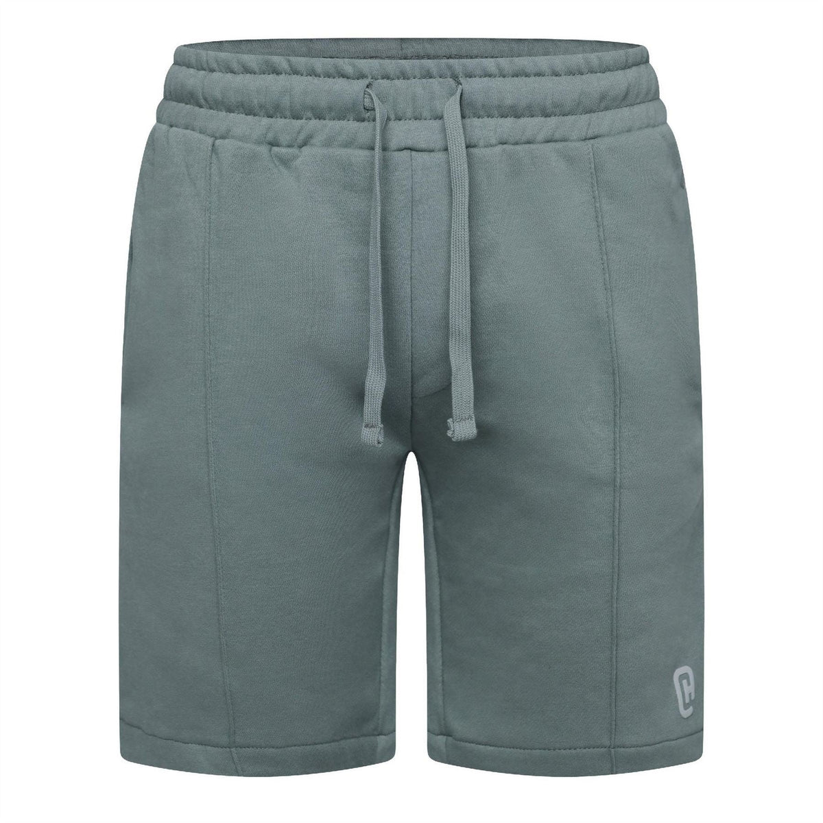 Olive - Front - Crosshatch Mens Bardon Sweat Shorts