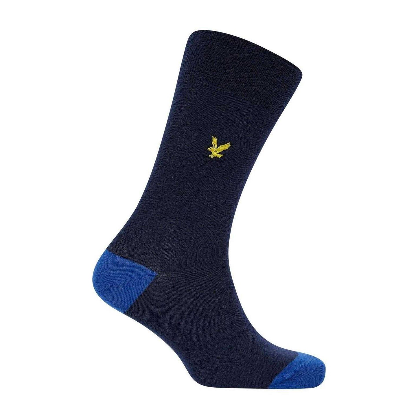 Peacoat - Back - Lyle & Scott Mens Graham Ankle Socks (Pack of 5)