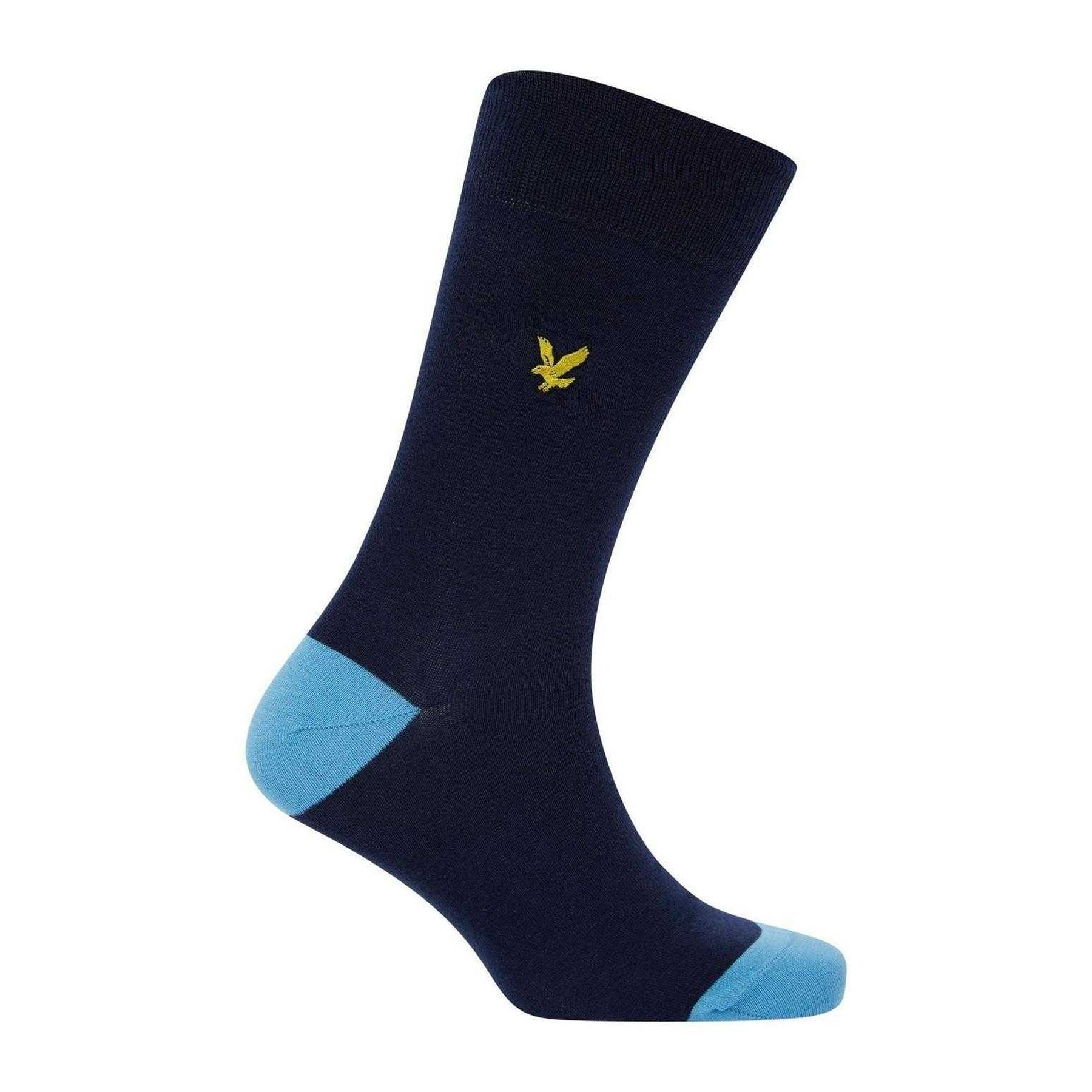 Peacoat - Pack Shot - Lyle & Scott Mens Graham Ankle Socks (Pack of 5)