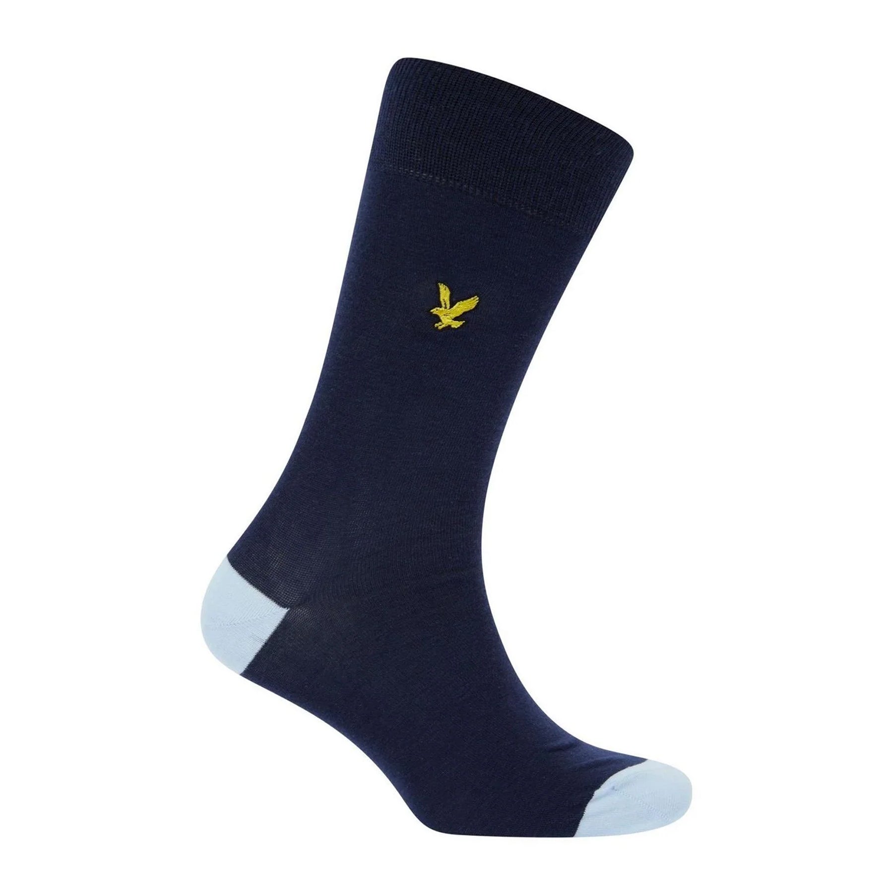 Peacoat - Close up - Lyle & Scott Mens Graham Ankle Socks (Pack of 5)