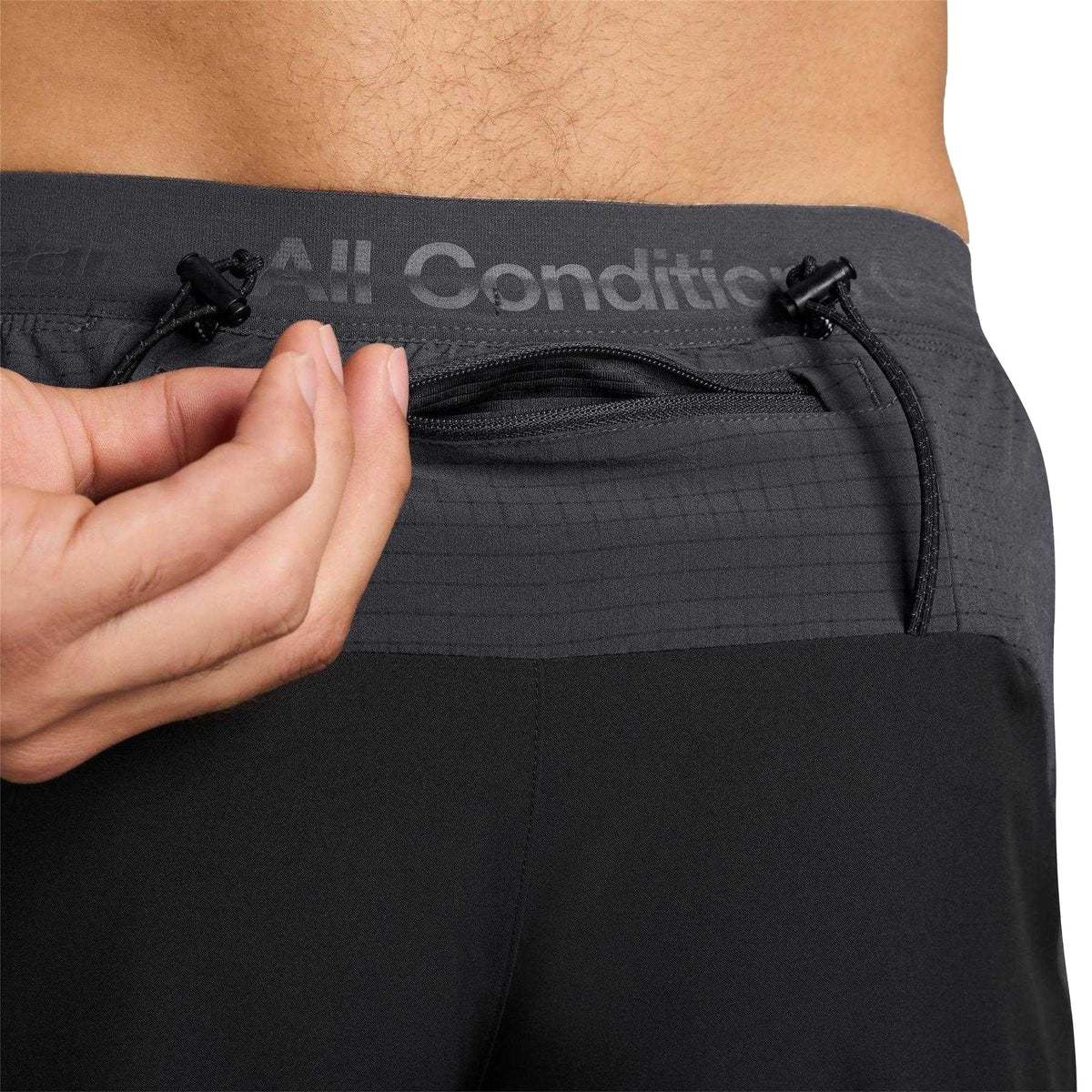 Black-White - Lifestyle - Nike Mens ACG Running Shorts