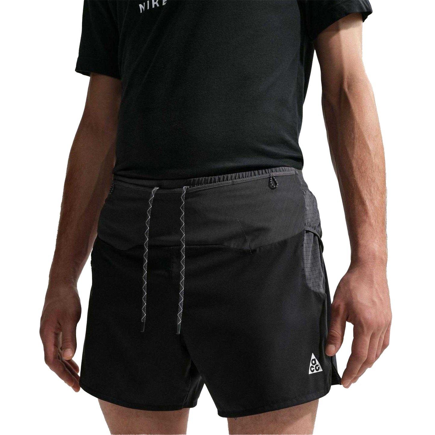 Black-White - Pack Shot - Nike Mens ACG Running Shorts