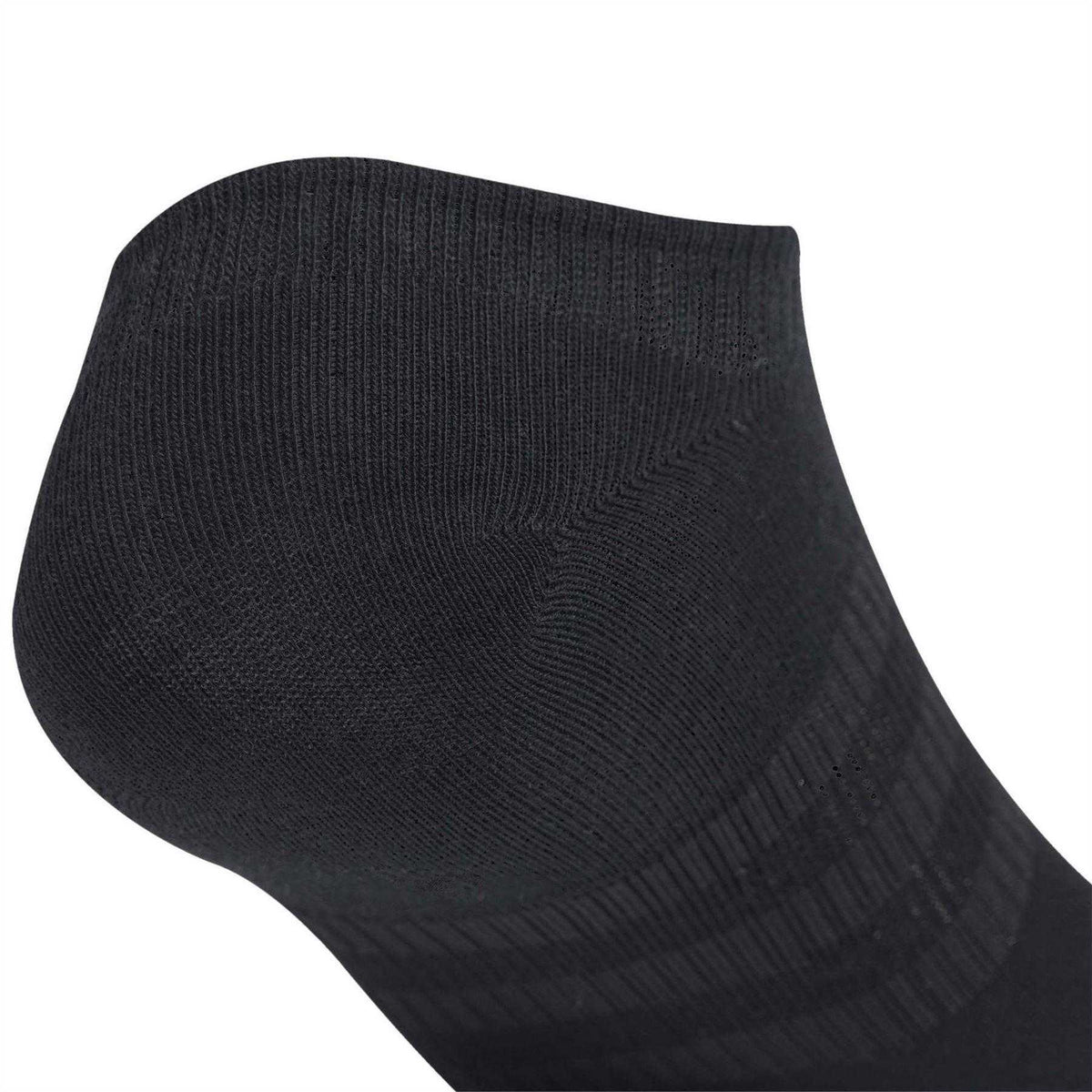 Black - Pack Shot - Adidas Unisex Adult Thin And Light No-Show Socks (Pack of 3)