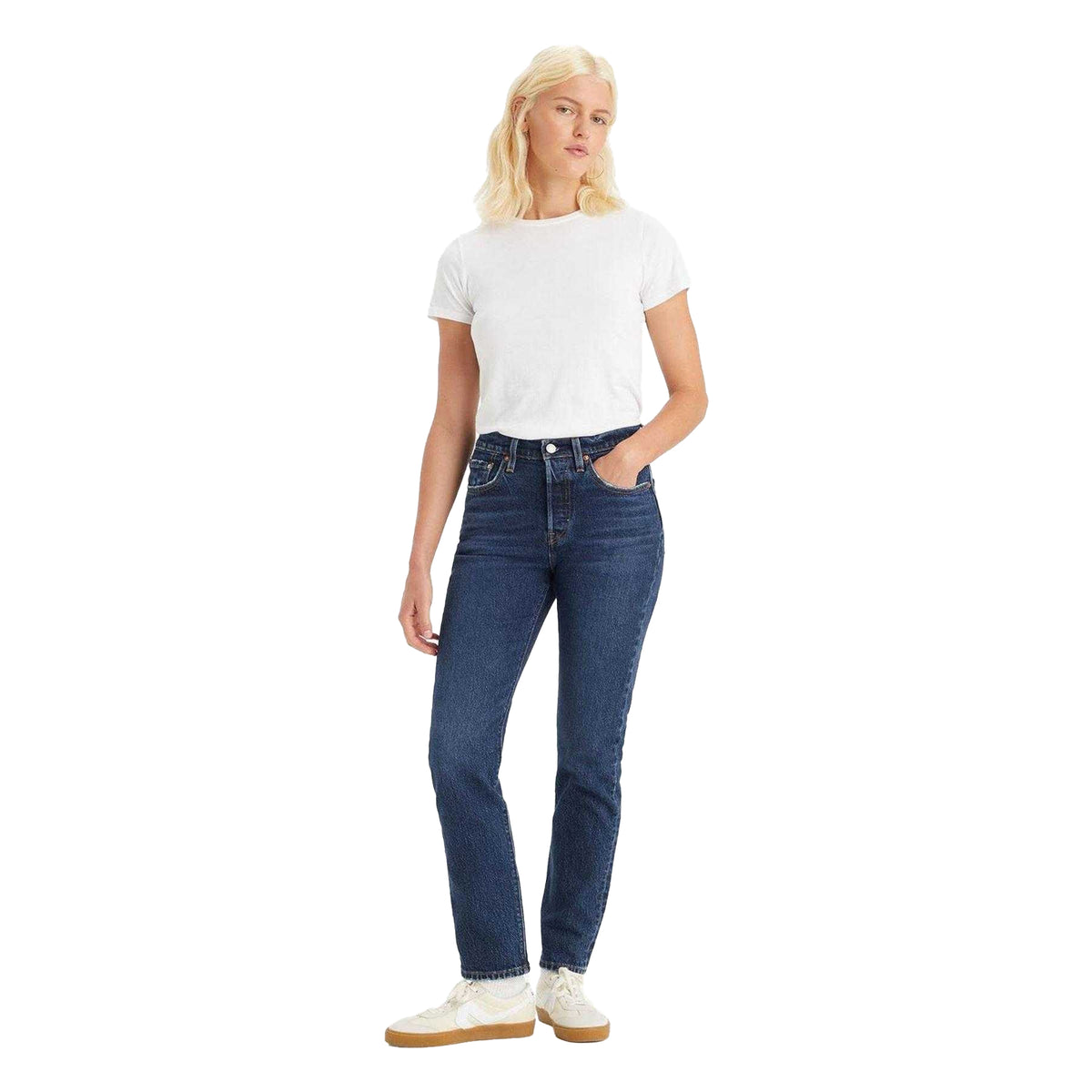 Salsa Authentic - Lifestyle - Levis Womens-Ladies 501 5 Pockets Straight Jeans
