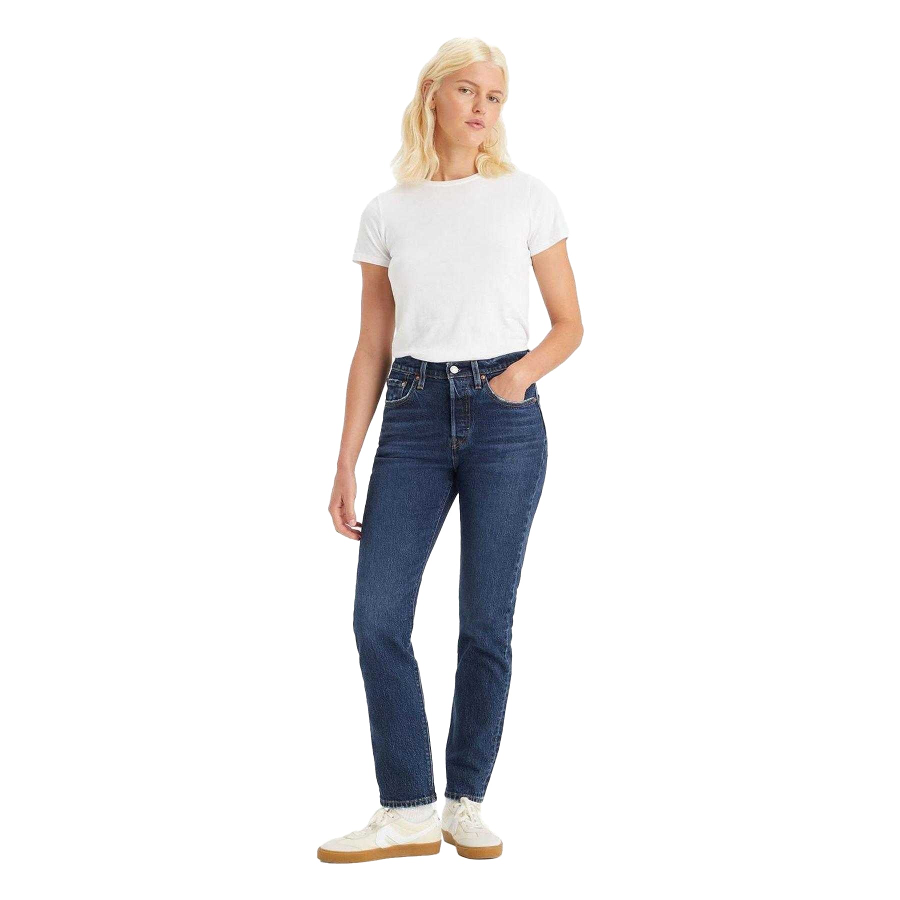 Salsa Authentic - Lifestyle - Levis Womens-Ladies 501 5 Pockets Straight Jeans