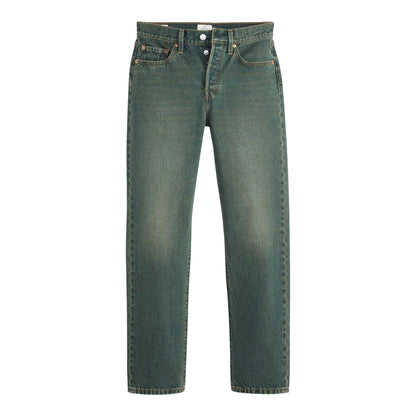 Verdant - Front - Levis Womens-Ladies 501 5 Pockets Straight Jeans
