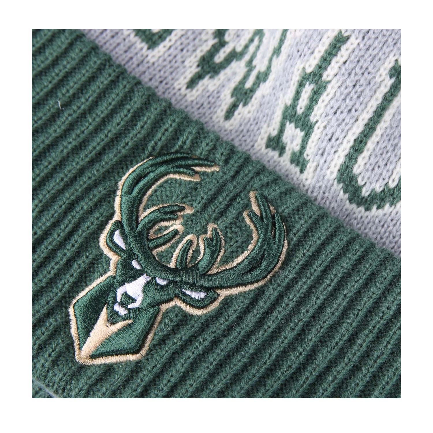 Green-Grey - Lifestyle - New Era Mens NBA Tip Off 2023 Milwaukee Bucks Two Tone Beanie