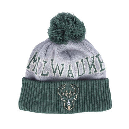Green-Grey - Front - New Era Mens NBA Tip Off 2023 Milwaukee Bucks Two Tone Beanie