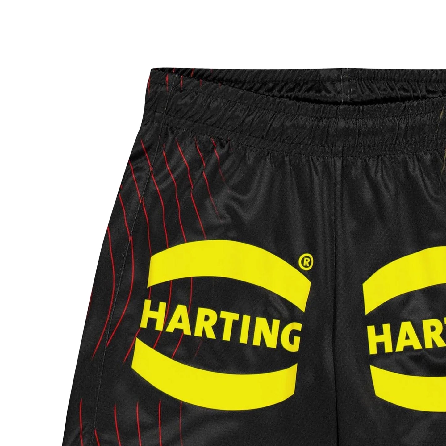 Black-Red - Side - Puma Childrens-Kids Harting Shorts