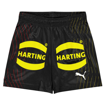 Black-Red - Front - Puma Childrens-Kids Harting Shorts