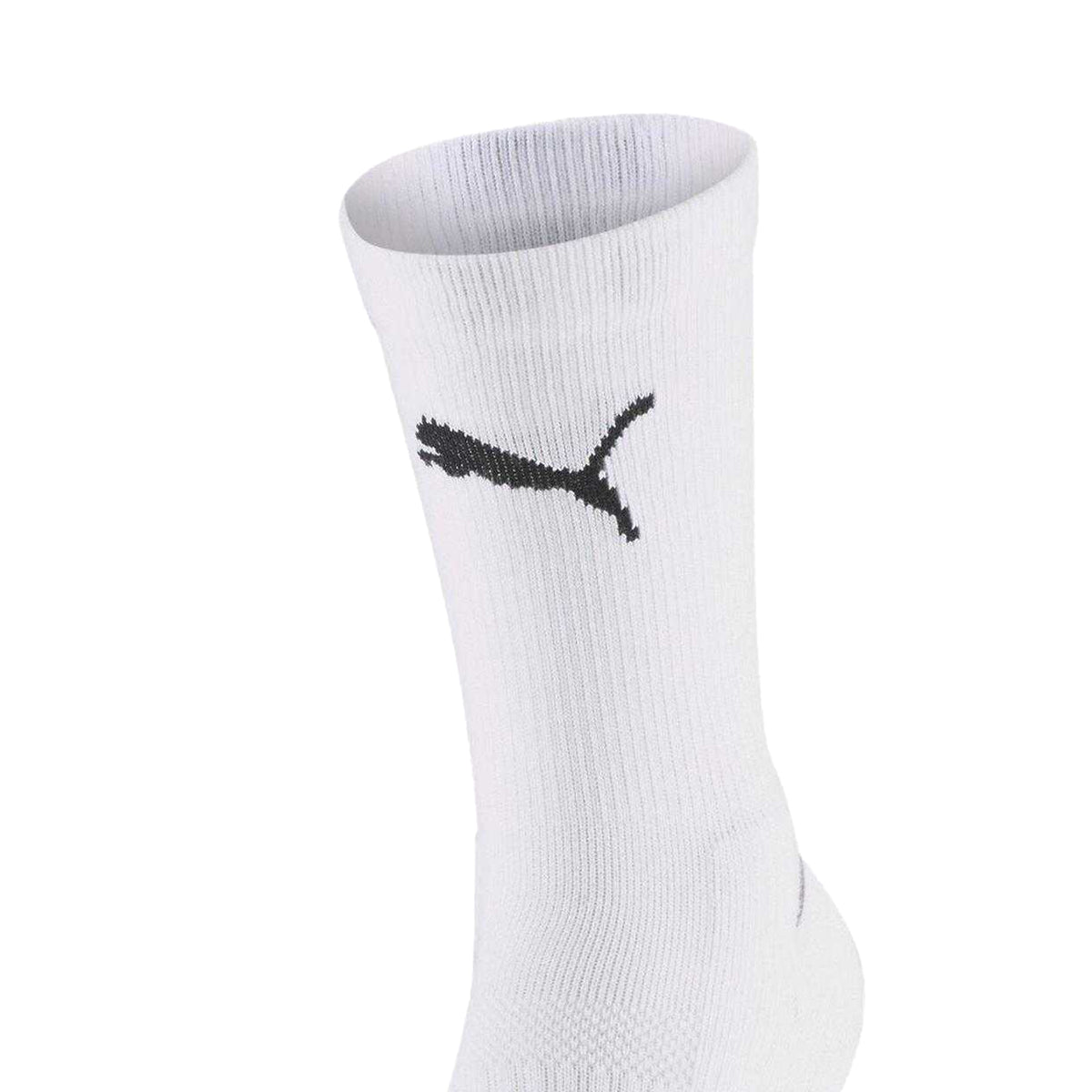 White - Side - Puma Womens-Ladies Team Crew Socks