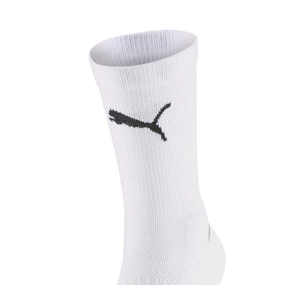 White - Side - Puma Womens-Ladies Team Crew Socks