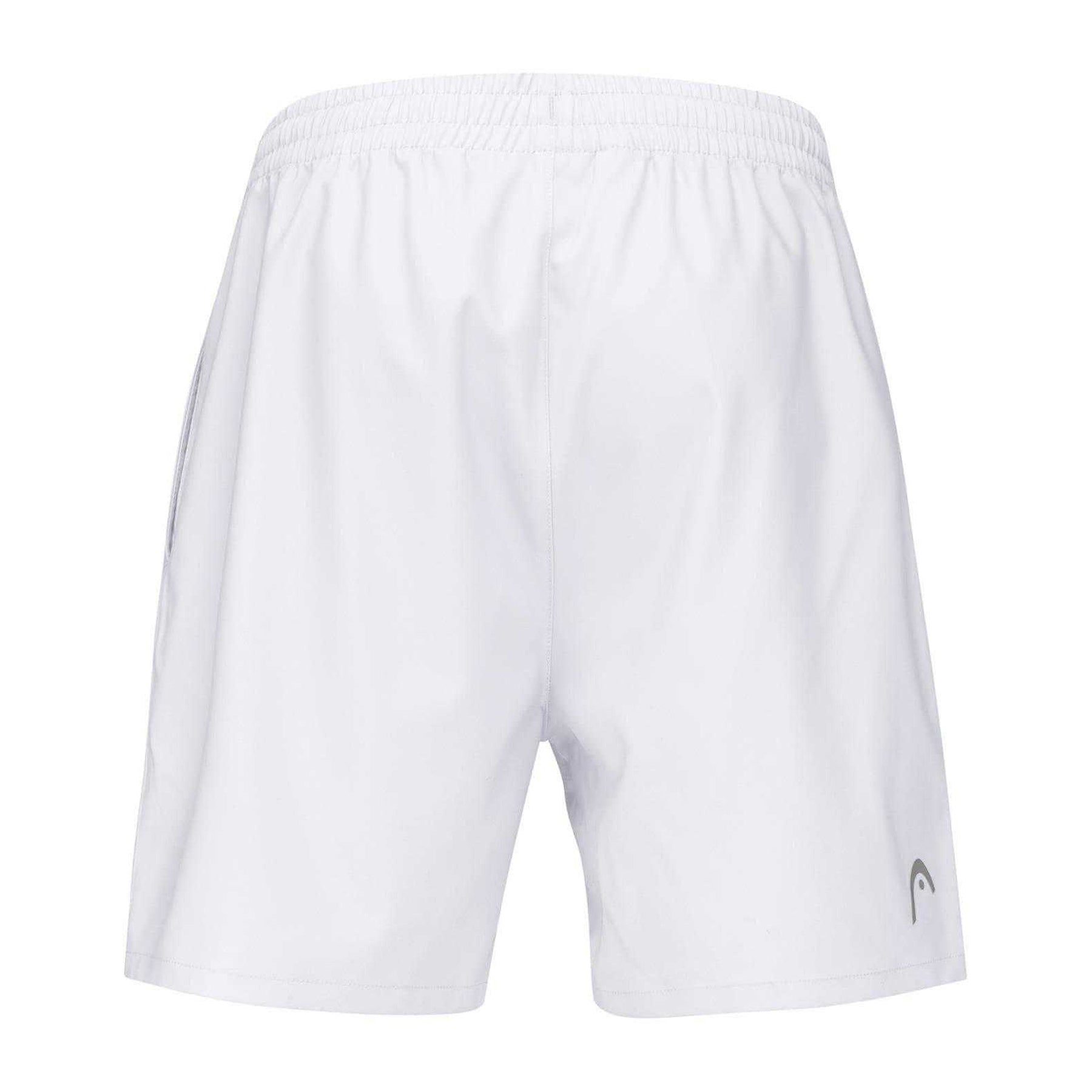 White - Back - Head Mens Club Elasticated Waist Shorts