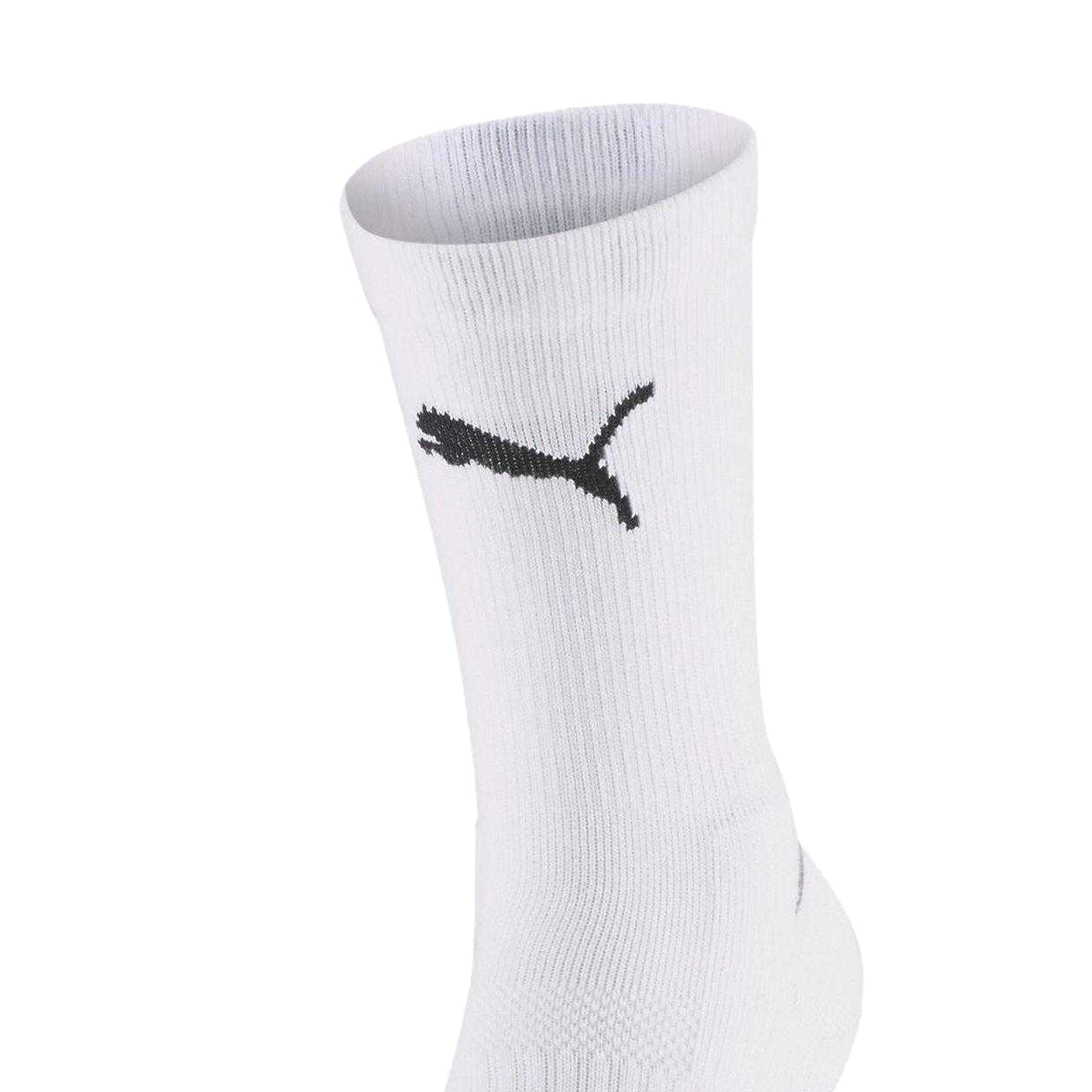 Puma White - Side - Puma Unisex Adult Team Crew Socks