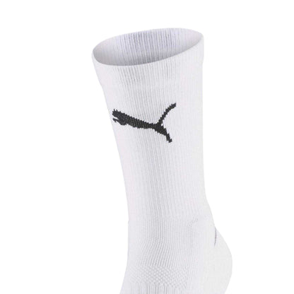 Puma White - Side - Puma Unisex Adult Team Crew Socks