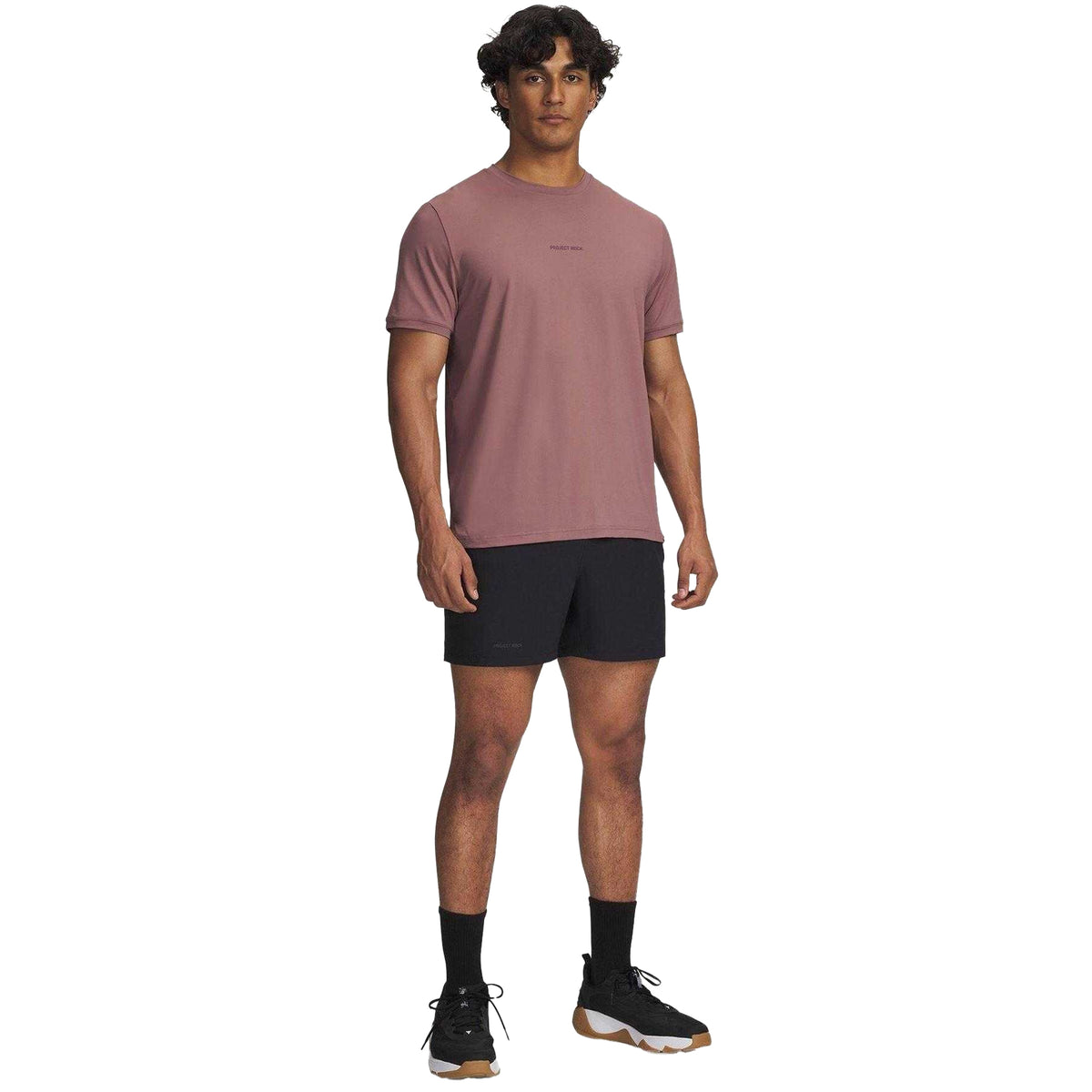 Black - Lifestyle - Under Armour Mens Project Rock Slim Shorts