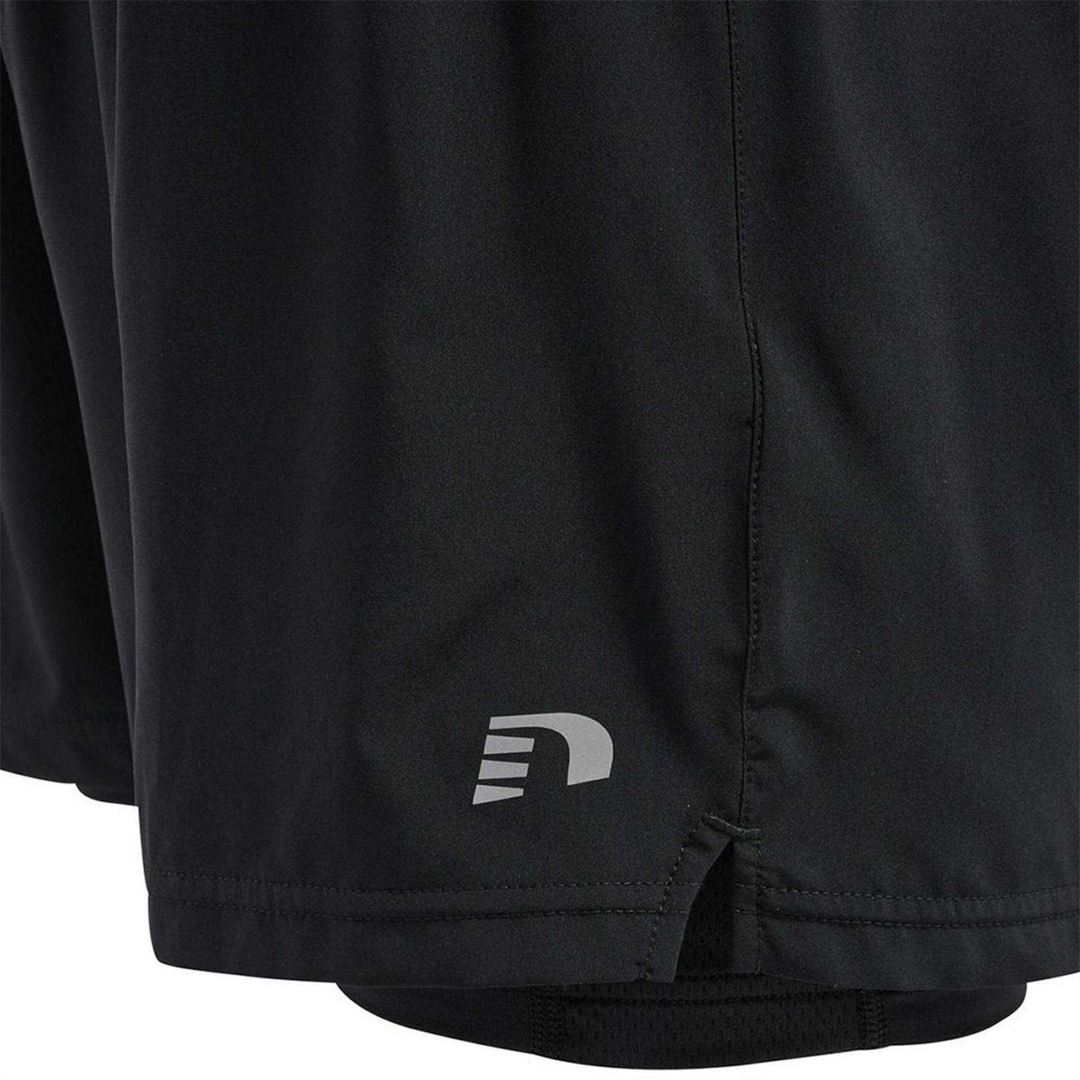 Black - Lifestyle - Newline Mens Core 2 in 1 Running Shorts