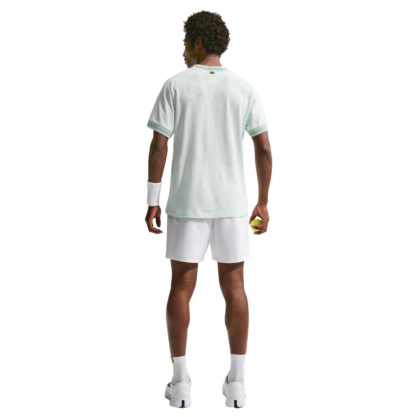 White-Green - Back - Nike Mens Performance Tennis Shorts