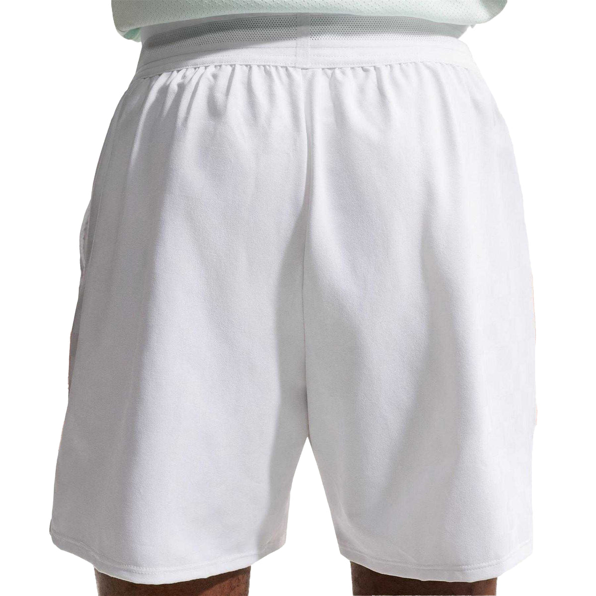 White-Green - Side - Nike Mens Performance Tennis Shorts