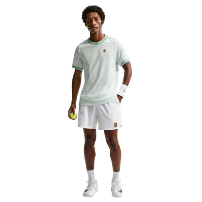 White-Green - Pack Shot - Nike Mens Performance Tennis Shorts