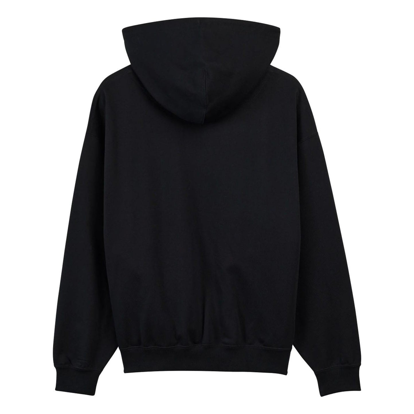Black - Back - Y-3 Mens Brushed Terrycloth Hoodie