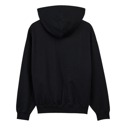 Black - Back - Y-3 Mens Brushed Terrycloth Hoodie